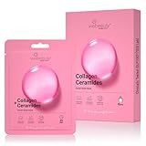 VIABEAUTY 8 Pack of Collagen Face Mask with Ceramides - Rejuvenating Facial Sheet Mask, Reduce Wrinkles & Fine Lines - Face Masks Skincare Moisturizing Collagen Mask for All Skin Types