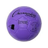 Champion Sports Extreme Series Soccer Ball, Size 4 - Youth League, All Weather, Soft Touch, Maximum Air Retention - Kick Balls for Kids 8-12 - Competitive and Recreational Futbol Games, Purple