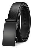 CHAOREN Mens Leather Ratchet Belt - 1 3/8" for Dress Pants