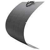 VEVOR Flexible Solar Panel, 200W Semi-Flexible Bendable Monocrystalline Solar Panel, 21.9% Efficiency Mono Off-Grid Charger with MC4 Output, IP67 Waterproof for Marine RV Car Cabin Curved Surfaces