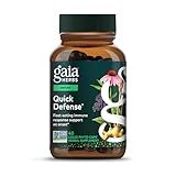 Gaia Herbs Quick Defense - Fast-Acting Immune Support Supplement* - Echinacea, Black Elderberry, Ginger & Andrographis - 40 Vegan Liquid Phyto-Caps (20 Servings)