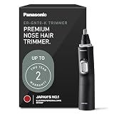 Panasonic Ear and Nose Hair Trimmer for Men with Vacuum Cleaning System, Powerful Motor and Dual-Edge Blades for Smoother Cutting, Wet/Dry – ER-GN70-K (Black)