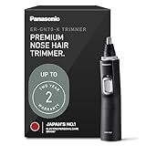 Panasonic Ear and Nose Hair Trimmer for Men with Vacuum Cleaning System, Powerful Motor and Dual-Edge Blades for Smoother Cutting, Wet/Dry – ER-GN70-K (Black)