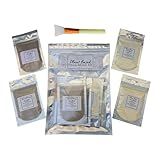 Seoul Naturals Variety Plant Based Face Mask Kit, 4 Masks with Applicator Brush, Mung Bean, Oatmeal Honey and Coffee, k beauty