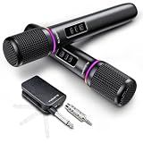 ELIRIRA Dual Handheld Wireless Rechargeable RGB Lights Microphone System