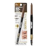 Revlon ColorStay Eyebrow Pencil with Spoolie Brush, Waterproof, Hair-Like Strokes, Stocking Stuffer for Her, 210 Soft Brown, 0.021 oz