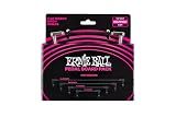 Ernie Ball Flat Ribbon Patch Cable Pedalboard Multi-Pack, Black (P06224)