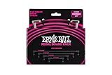 Ernie Ball Flat Ribbon Patch Cable Pedalboard Multi-Pack, Black (P06224)