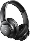 Soundcore by Anker Q20i Hybrid Active Noise Cancelling Headphones, Wireless Over-Ear Bluetooth, 40H Long ANC Playtime, Hi-Res Audio, Big Bass, Customize via an App, Transparency Mode (Black)