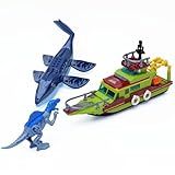 Ideas 3 in 1 Sea Dinosaur Mosasaurus Building Blocks Kit, Compatible with Lego Dinosaur World, Moc Mosasaurus Spinosaurus Adventure Ship STEM Toys, Gift for Kids Adults Boys Age 8-12 327PCS
