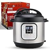 Instant Pot Duo 7-in-1 Electric Pressure Cooker, Slow Cooker, Rice Cooker, Steamer, Sauté, Yogurt Maker, Warmer & Sterilizer, Includes App with Over 800 Recipes, Stainless Steel, 8 Quart