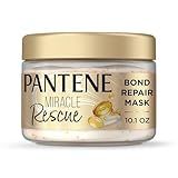 Pantene Miracle Rescue Hair Mask, Intensive Bond Repair with Melting Pro-V Pearls, Melts Away Damage, Builds Bonds, Strengthens Against Damage, Deep Conditioning for Dry Damaged Hair, 10.1 fl oz