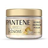 Pantene Miracle Rescue Hair Mask, Intensive Bond Repair with Melting Pro-V Pearls, Melts Away Damage, Builds Bonds, Strengthens Against Damage, Deep Conditioning for Dry Damaged Hair, 10.1 fl oz