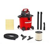 CRAFTSMAN CMXEVBE17590 9 Gallon 4.25 Peak HP Wet Dry Vac, Portable Shop Vacuum Wet and Dry with Filter, Dust Bag, Hose and Attachments for Home, Garage and Automotive Cleaning