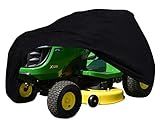 Szblnsm Riding Lawn Mower Cover, Waterproof Tractor Cover Fits Decks up to 54", Heavy Duty 420D Polyester Oxford, Covers Against Water, UV, Dust, Dirt, Wind for Outdoor Lawn Mower Storage