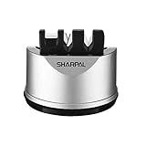 SHARPAL 191H Pocket Knife & Scissors Sharpener, Kitchen Chef Sharpening Tool for Straight and Serrated Knives – Repairs, Restores, and Sharpens Blades