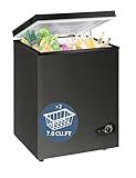 7.0 Cu Ft Chest Freezer - Energy Saving Quiet Top Open Door Mini Freezer Adjustable 6 Thermostat - Compact Small Deep Freezer w/Removable Basket and Defrost Water Drain for Home/Apartment/Garage