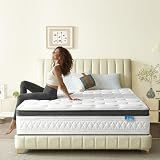 Breezleep Full Size Mattress, 12 Inch Cooling Hybrid Full Mattress in a Box, Medium Firm with Gel Memory Foam & Pocket Coils, Motion Isolation, Pressure Relief, CertiPUR-US