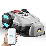 App-Controlled Robotic Lawn Mower – Auto-Charging, Adjustable Height, IPX5 Waterproof, Handles 25° Slopes, for Lawns up to 4300 sq.ft