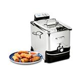 All-Clad Electric Deep Fryer with Basket and Lid, Stainless Steel Deep Fryer for Home Use, 1700W, Dishwasher Safe