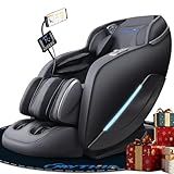 MYTHIA 2026 A303C Massage Chair, Full Body Zero Gravity Recliner with SL Track, Body Scan, 12 Auto Modes, Lumbar Heat, Bluetooth App, Wireless Charge, and Foot Rollers for Home and Office (Black)