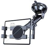 Tablet Holder for Car iPad Holder for Car【Windshield+Dash】Suction Cup ipad Mount for Truck Stand【360° 】Tablet Car Mount soporte de telefono para carro for All 4.7"-12.9" Apple iPad Samsung Galaxy Tab