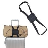 Luggage Straps Bag Bungee， Luggage Straps Suitcase Adjustable Belt，Add a Bag Easy to Travel Suitcase Elastic Strap Belt – (Black)