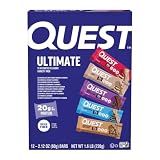 Quest Nutrition Ultimate Variety Pack Protein Bars, High Protein, 12 Count