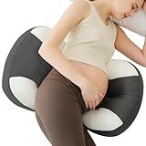 pobopobo Maternity Pillow for Pregnant Women - Pregnancy Pillow for Comfort & Support, Perfect for Side Sleeping, Back Pain Relief, Soft Maternity Pillows for Women