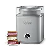 Cuisinart Ice Cream Maker Machine, 2-Quart Ice Cream, Sorbet and Frozen Yogurt Machine, Fully Automatic Double-Insulated Freezer Bowl Makes Frozen Desserts in Under 30 Minutes, ICE30BCP1, Silver