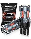SEALIGHT 7443 7440 LED Bulb Red Brake Lights, T20 7441 7444 992 W21W LED Light Bulb with Projector for Tail Stop Parking Blinker Lights, Pack of 2
