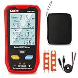 UNI-T UT673PV Solar Panel Tester, Solar MPPT Meter, 800W Photovoltaic Module Maximum Power Tester, Intelligent Manual/Auto MPPT Test, Large LCD and Multiple Result Displays