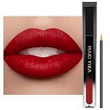 MAKI YIKA Red Lipstick Matte Liquid for Women Color Stay Long Lasting Lipsticks