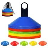 ANSLYQA 50 Pcs Soccer Cones Disc Cones (5 Colors)