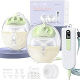 Wearable Breast Pump Hands-Free K3, Upgraded Portable Electric Pump with 3 Fine-Tuned Rhythms, Mini Pump Motor with 3 Modes & 9 Levels, Leak-Proof & Low Noise Double Seal Flange 15-24mm
