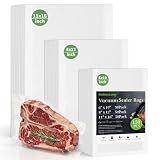 Vacuum Sealer Bags, 11"x16" Gallon, 8"x12" Quart, 6"x10" Pint, 150Pcs