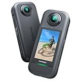 AKASO 360 Weatherproof 360° Action Camera - 5.7K 360 Video with 1/2" 48MP Sensors, 72MP 360 Photo, 360-SuperSmooth, 2.29" Touchscreen, Invisible Selfie Stick Effect, 360° Horizon Lock, AI Tracking