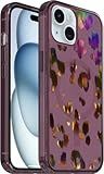 OtterBox iPhone 16e, 15, 14, & 13 Symmetry Series Case -, Snaps to MagSafe, Ultra-Sleek, Raised Edges Protect Camera & Screen (Leopard Shift Pink)