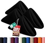 Utopia Home [24 Pack, Black] Cloth Napkins 17x17 Inches, 100% Polyester Dinner Napkins with Hemmed Edges, Washable Napkins Ideal for Parties, Weddings and Dinners