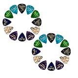 Fender Premium 24 Pack Picks Sampler - Includes Thin, Medium & Heavy Gauges (Austin Bazaar Exclusive)