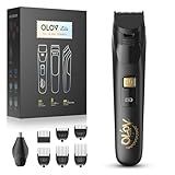 OLOV LITE Electric Beard Trimmer for Men,Nose Hair Trimmer & Men's Electric Razor 10-in-1 Grooming Kit Cordless Shaver Gift-Ready for Men(Black)