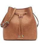 Calvin Klein Women's Gabrianna Bucket Shoulder Bag Handbag, Caramel, OS
