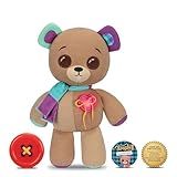 Thready Bear - Interactive 14" Plush. Make A Wish & Comes to Life. Magical Expressive Button Eyes - Happy, Sad, Winks & Blinks. 70+ Expressions & Reactions. Batteries Included. Ages 3+