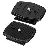 Alrhso Tripod Quick Release Plate Camera Mounting Adapter, 2 Pack 43mm and 45mm Tripods Attachment Compatible with a Variety of Tripod Mount
