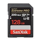 SANDISK 128GB Extreme PRO SDXC UHS-I Memory Card - C10, U3, V30, 4K UHD, SD Card - SDSDXXD-128G-GN4IN