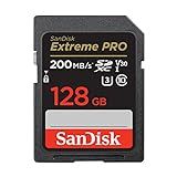 SANDISK 128GB Extreme PRO SDXC UHS-I Memory Card - C10, U3, V30, 4K UHD, SD Card - SDSDXXD-128G-GN4IN