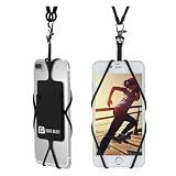 Gear Beast Cell Phone Lanyard - Universal Neck Phone Holder w/Card Pocket and Silicone Neck Strap
