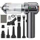 FETIONS Handheld Car Vacuum Cordless,3 Suction Modes,Portable Mini Cordless Cleaner with 19000pa Suction Power,Type-C Charge,Handheld Vacuum for Car,Home,Office