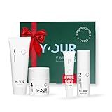 Y'OUR Non-Toxic, Pregnancy-Safe Skincare Set – 3-Step System with Cleanser, Day Cream & Night Cream – Soothing & Rejuvenating – Gentle and Non-Comedogenic Formula. Gifts for Women