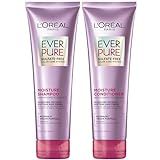 L'Oreal Paris Moisture Sulfate Free Shampoo and Conditioner Set, Hair Care for Color-Treated Hair with Rosemary Botanicals, EverPure, 1 Kit
